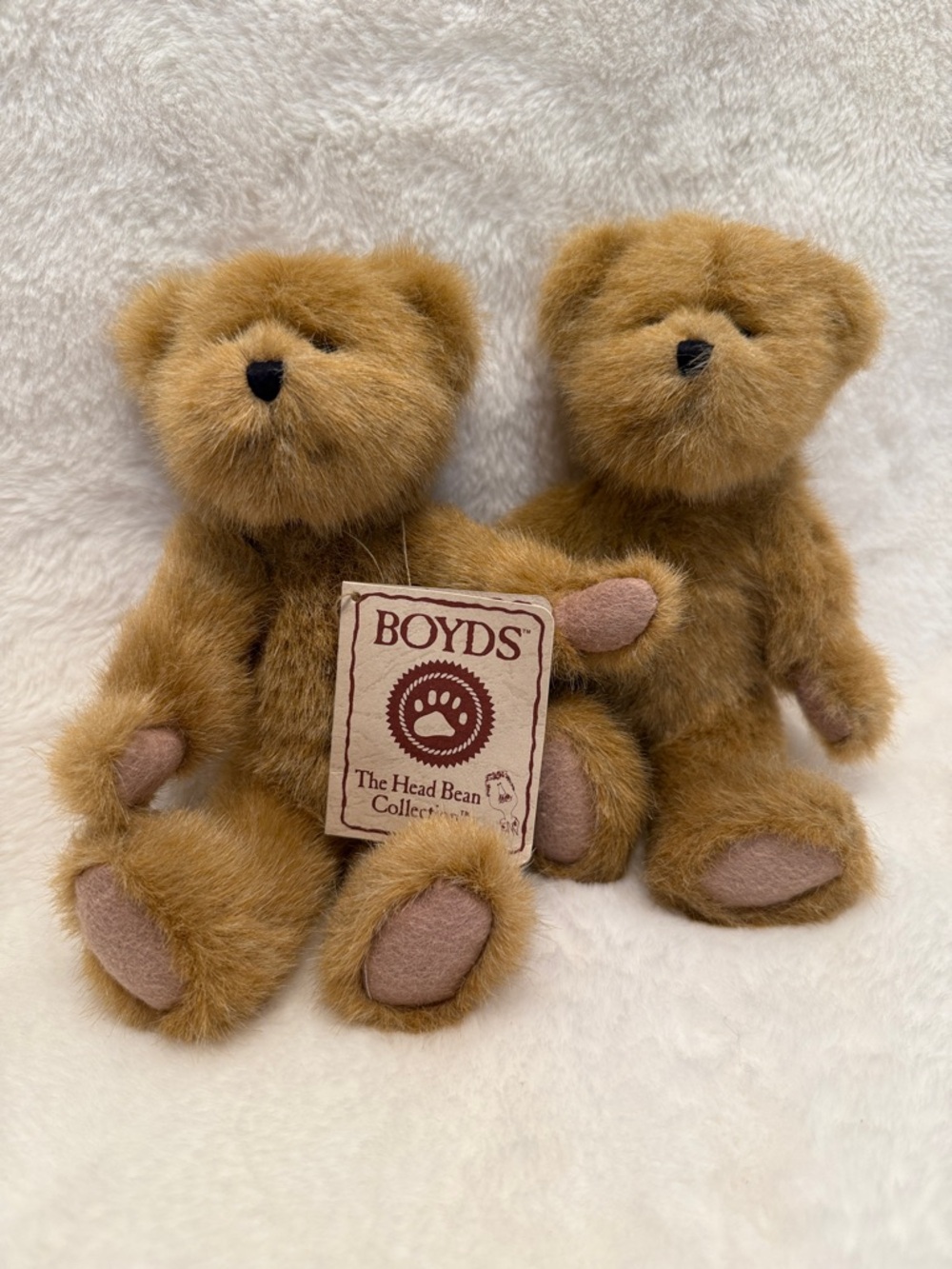 BOYDS Plush Bear Pair from The Head Bean Collection.